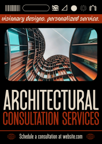 Brutalist Architectural Services Flyer