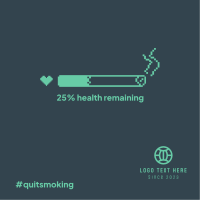 Health Bar Smoking Instagram Post