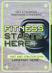 Geometric Fitness Gym Flyer