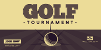 Clean Golf Tournament Twitter Post