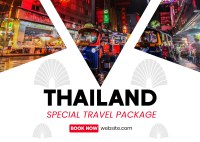 Thailand Travel Package Postcard