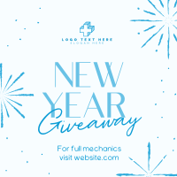 Sophisticated New Year Giveaway Instagram Post Design