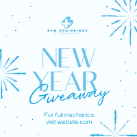 Sophisticated New Year Giveaway Instagram Post Image Preview