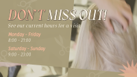 Salon Hours Animation