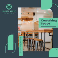 Coworking Curve and Point Instagram Post Image Preview