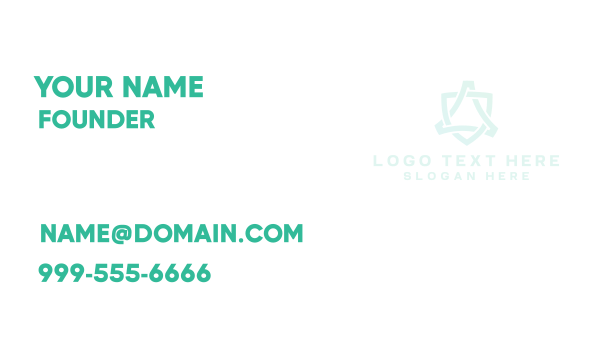Simple Thick  Business Card Design