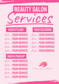 Salon Services Poster