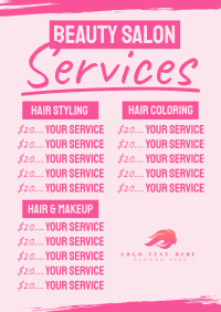 Hair Salon Poster example 1