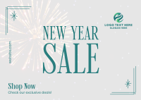 New Year Exclusive Deals Postcard