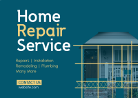 Professional Repair Service Postcard Design