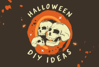 Halloween Skulls DIY Ideas Pinterest Cover