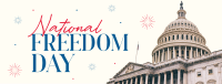 Freedom Day Fireworks Facebook Cover