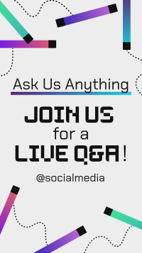 Generic Live Q&A TikTok Video