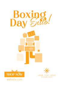 Boxing Shopping Sale Poster