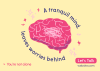 Tranquil Mind Postcard Design