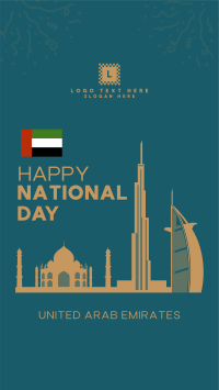 UAE National Day Landmarks Instagram Story