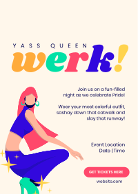 Yass Queen Werk! Flyer