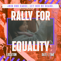 Women's Equality Rally Instagram Post Design