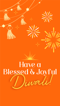 Blessed Diwali Festival Facebook Story