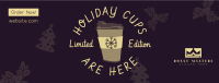 Christmas Cups Facebook Cover Image Preview