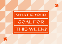 Monday Goal Engagement Postcard