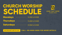 Church Worship Schedule Video