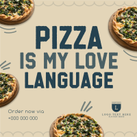 Fun Pizza Quotes Instagram Post Design