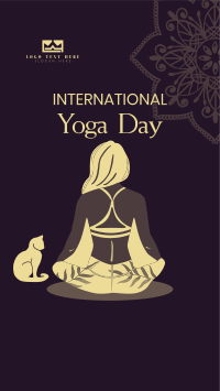 Yoga Day Meditation Facebook Story