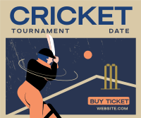 Cricket Tournament Facebook Post