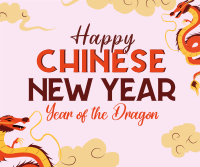 Chinese New Year Dragon Facebook Post