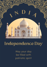 Decorative Indian Independence Poster