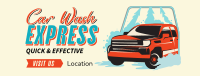 Vintage Auto Car Wash Facebook Cover Design