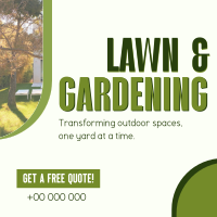 Convenient Lawn Care Services Instagram Post Design