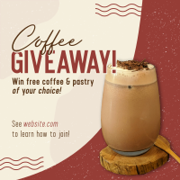 Coffee Giveaway Cafe Instagram Post