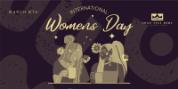 Women's Day Blossoms Twitter Post