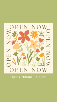 Open Flower Shop Instagram Reel