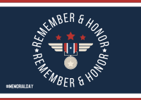 Honoring Our Heroes Postcard