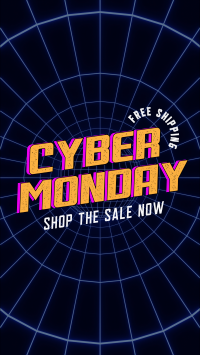 Vaporwave Cyber Monday Instagram Reel