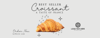 French Croissant Bestseller Facebook Cover Image Preview