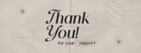 Minimalist Thank You Facebook Cover Image Preview