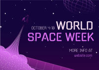 World Space Week Postcard