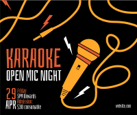 Karaoke Open Mic Facebook Post