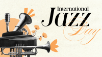 Modern International Jazz Day Animation