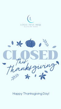 Closed for Thanksgiving Instagram Reel