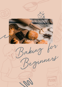 Beginner Baking Class Poster