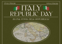 Retro Italian Republic Day Postcard