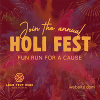 Holi Fest Fun Run Instagram Post