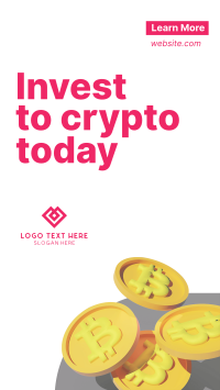 Invest to Crypto Instagram Story