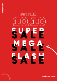 10.10 Flash Sale Flyer