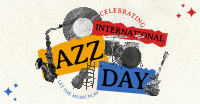 Retro Jazz Day Facebook Ad